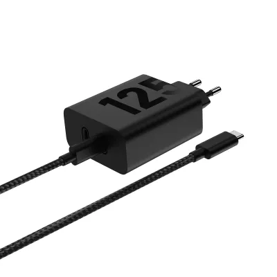 Motorola - Poškodené balenie, Cestovný adaptér 2x USB-C, 125 W, TurboPower, čierna
