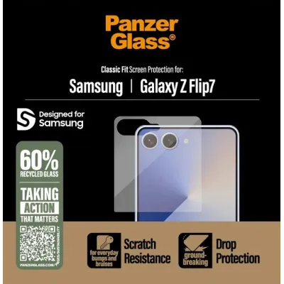 PanzerGlass - Tvrdené sklo Classic Fit pre Samsung Galaxy Z Flip7, číra