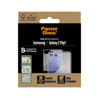 PanzerGlass - Tvrdené sklo Classic Fit pre Samsung Galaxy Z Flip7, číra