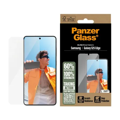 PanzerGlass - Tvrdené sklo UWF s aplikátorom pre Samsung Galaxy S25 Edge, číra