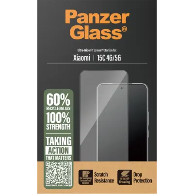 PanzerGlass - Tvrdené sklo UWF pre Xiaomi 15C/15C 5G, čierna