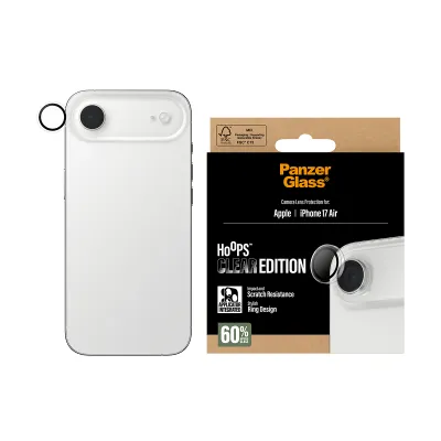 PanzerGlass - Ochranný kryt objektívu Hoops pre iPhone 17 Air, číra