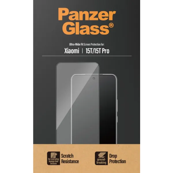 PanzerGlass - Tvrdené sklo UWF pre Xiaomi 15T/15T Pro, čierna