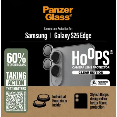 PanzerGlass - Ochranný kryt objektívu Hoops pre Samsung Galaxy S25 Edge, číra