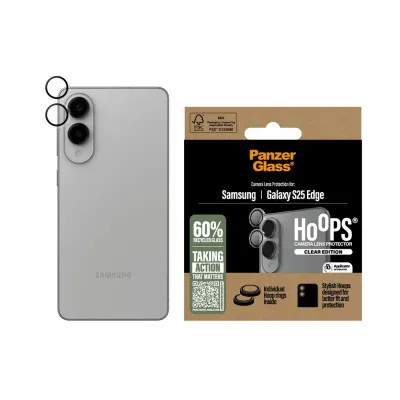 PanzerGlass - Ochranný kryt objektívu Hoops pre Samsung Galaxy S25 Edge, číra
