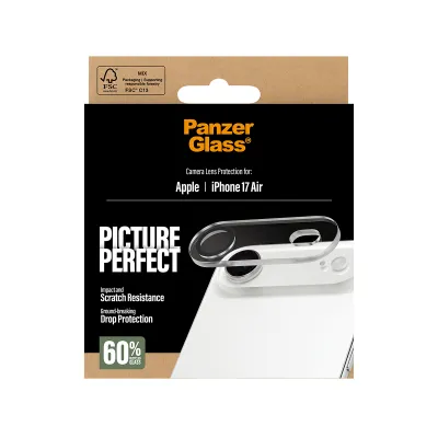PanzerGlass - Ochranný kryt objektívu PicturePerfect pre iPhone 17 Air, číra