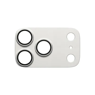 PanzerGlass - Ochranný kryt objektívu Fender pre iPhone 17 Pro, strieborná