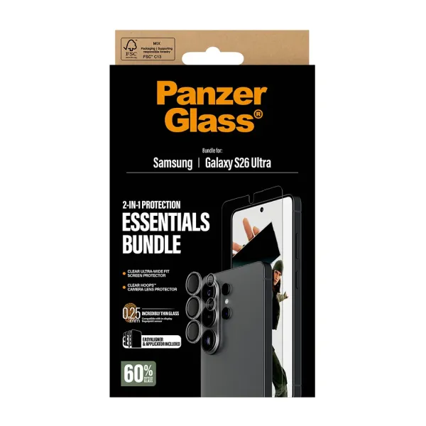 PanzerGlass - Bundle Essentials 2v1 pre Samsung Galaxy S26 Ultra