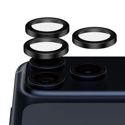 PanzerGlass - Ochranný kryt objektívu Hoops Ceramic II pre  iPhone 17 Pro Max/17 Pro/16 Pro Max/16 Pro, čierna