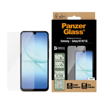 PanzerGlass - Tvrdené sklo UWF s aplikátorom pre Samsung Galaxy A17/A17 5G, číra