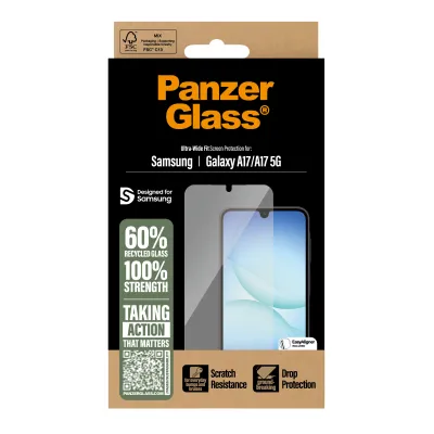PanzerGlass - Tvrdené sklo UWF s aplikátorom pre Samsung Galaxy A17/A17 5G, číra