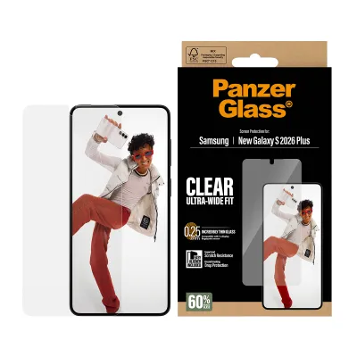 PanzerGlass - Tvrdené sklo UWF s aplikátorom pre Samsung Galaxy S26+, číra