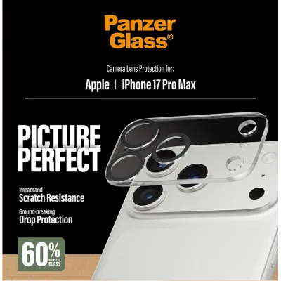PanzerGlass - Ochranný kryt objektívu PicturePerfect pre iPhone 17 Pro Max, číra