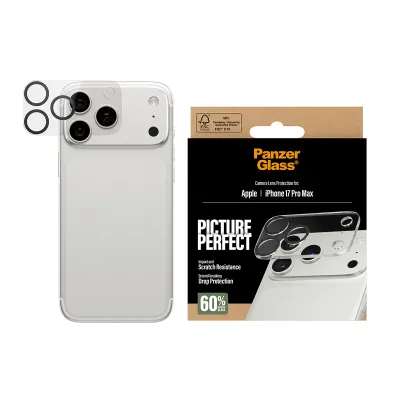 PanzerGlass - Ochranný kryt objektívu PicturePerfect pre iPhone 17 Pro Max, číra