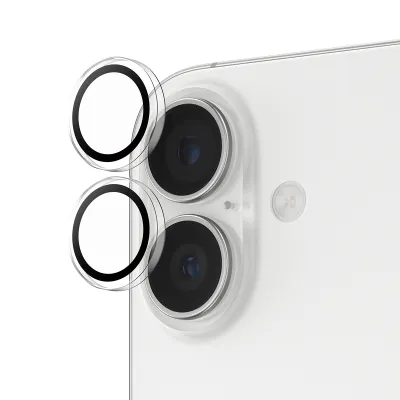 PanzerGlass - Ochranný kryt objektívu Hoops pre iPhone 17/16 Plus/16, číra