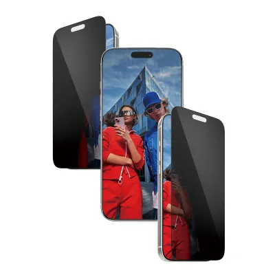 PanzerGlass - Tvrdené sklo UWF 2-Way Privacy s aplikátorom pre iPhone 17 Pro Max, čierna