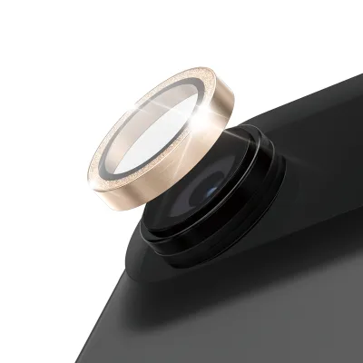 PanzerGlass - Ochranný kryt objektívu Hoops pre iPhone 17 Air, glitter gold