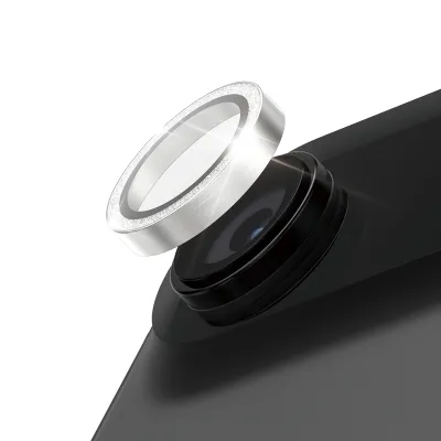 PanzerGlass - Ochranný kryt objektívu Hoops pre iPhone 17 Air, glitter silver