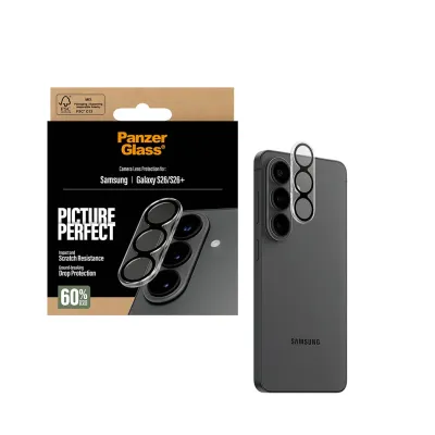 PanzerGlass - Ochranný kryt objektívu PicturePerfect pre Samsung Galaxy S26/S26+, čierna
