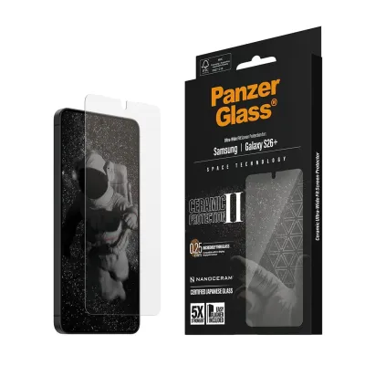 PanzerGlass - Tvrdené sklo UWF Ceramic s aplikátorom pre Samsung Galaxy S26+, číra