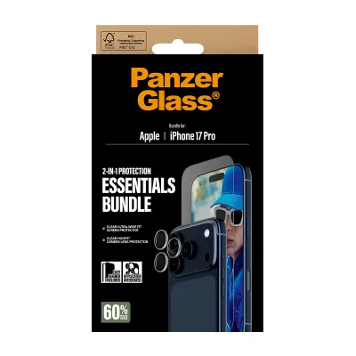 PanzerGlass - Bundle Essentials 2v1 pre iPhone 17 Pro