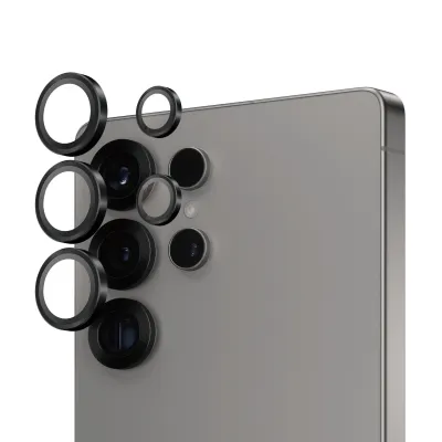 PanzerGlass - Ochranný kryt objektívu Hoops pre Samsung Galaxy S25 Ultra, čierna