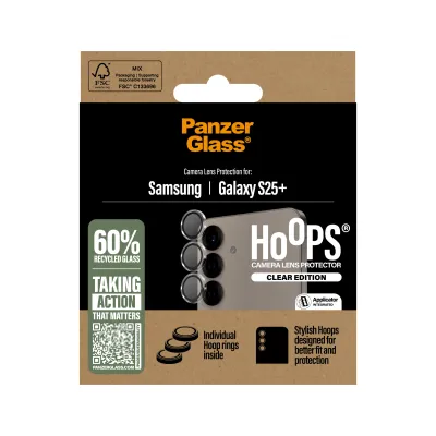PanzerGlass - Ochranný kryt objektívu Hoops pre Samsung Galaxy S25+, číra