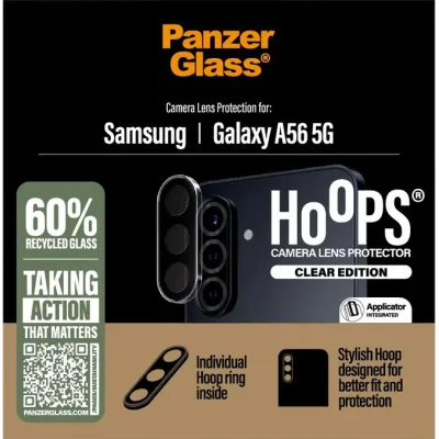 PanzerGlass - Ochranný kryt objektívu Hoops pre Samsung Galaxy A56 5G, číra