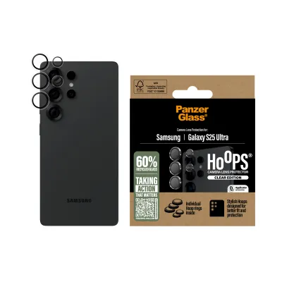 PanzerGlass - Ochranný kryt objektívu Hoops pre Samsung Galaxy S25 Ultra, číra