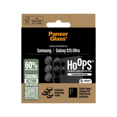 PanzerGlass - Ochranný kryt objektívu Hoops pre Samsung Galaxy S25 Ultra, číra