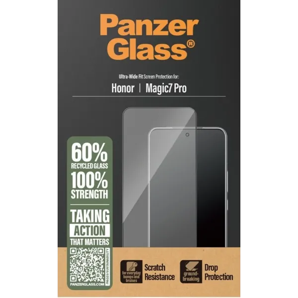 PanzerGlass - Tvrdené sklo UWF pre Honor Magic7 Pro, čierna