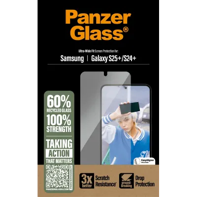 PanzerGlass - Tvrdené sklo UWF s aplikátorom pre Samsung Galaxy S25+, číra