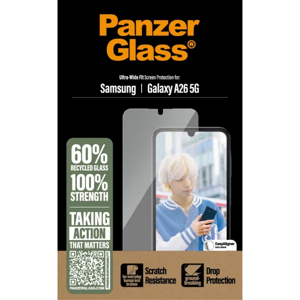 PanzerGlass - Tvrdené sklo UWF pre Samsung Galaxy A26 5G, číra