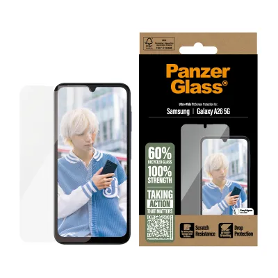 PanzerGlass - Tvrdené sklo UWF pre Samsung Galaxy A26 5G, číra