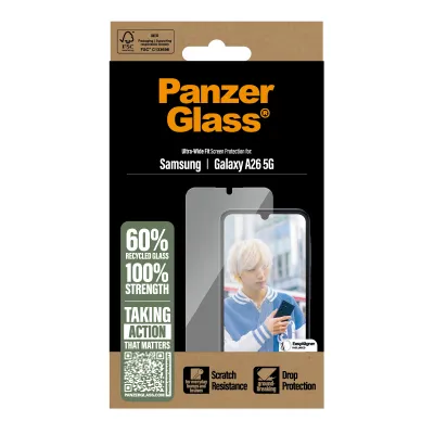 PanzerGlass - Tvrdené sklo UWF pre Samsung Galaxy A26 5G, číra