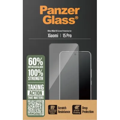 PanzerGlass - Tvrdené sklo UWF pre Xiaomi 15 Pro, čierna