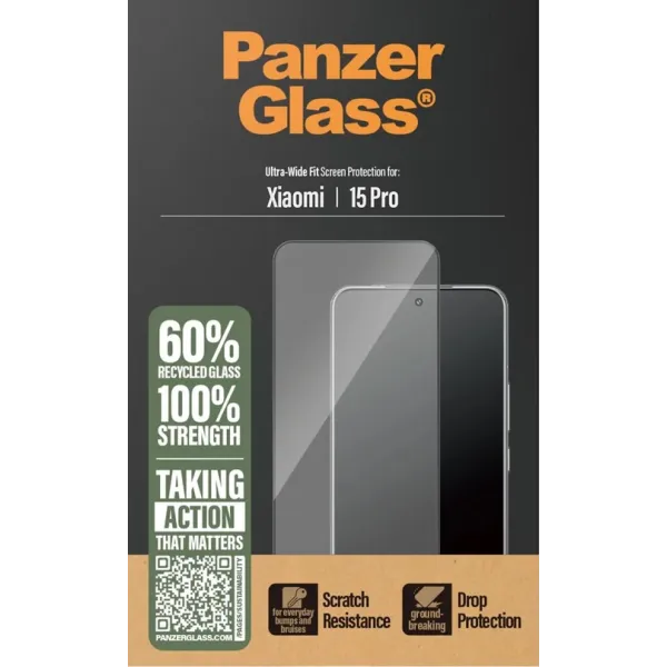 PanzerGlass - Tvrdené sklo UWF pre Xiaomi 15 Pro, čierna