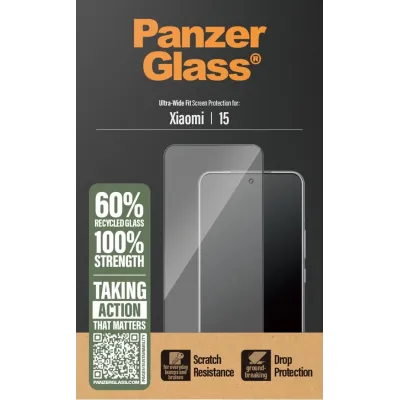 PanzerGlass - Tvrdené sklo UWF pre Xiaomi 15, čierna