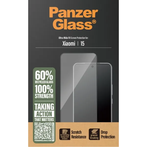 PanzerGlass - Tvrdené sklo UWF pre Xiaomi 15, čierna