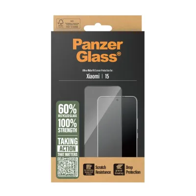 PanzerGlass - Tvrdené sklo UWF pre Xiaomi 15, čierna
