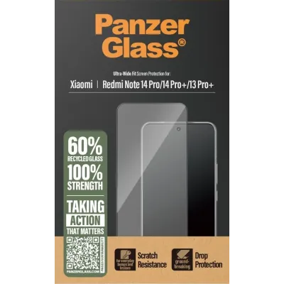 PanzerGlass - Tvrdené sklo UWF pre Xiaomi Redmi Note 14 Pro/14 Pro+/13 Pro+, čierna