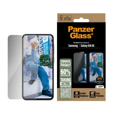 PanzerGlass - Tvrdené sklo UWF Privacy pre Samsung Galaxy A36 5G, číra
