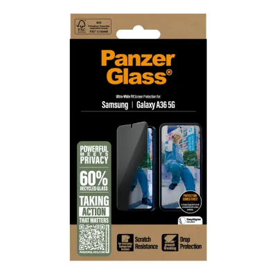 PanzerGlass - Tvrdené sklo UWF Privacy pre Samsung Galaxy A36 5G, číra