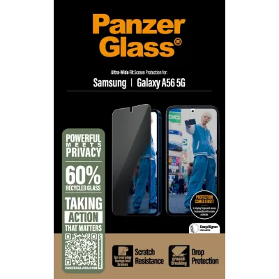 PanzerGlass - Tvrdené sklo UWF Privacy pre Samsung Galaxy A56 5G, číra