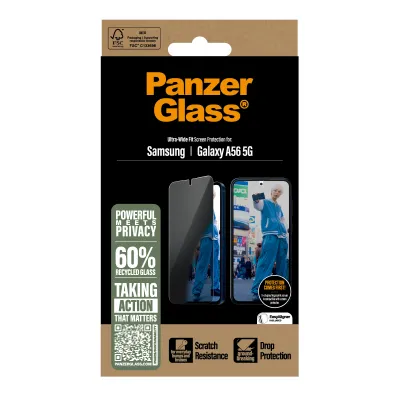 PanzerGlass - Tvrdené sklo UWF Privacy pre Samsung Galaxy A56 5G, číra