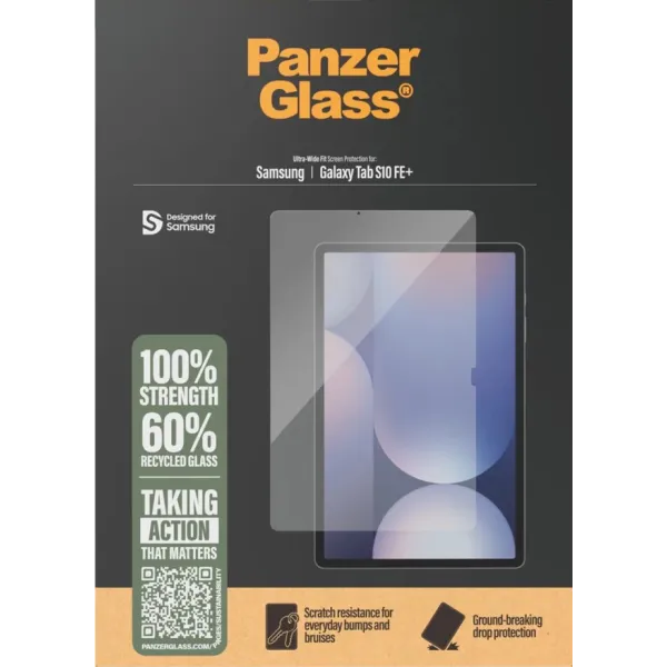 PanzerGlass - Tvrdené sklo UWF pre Samsung Galaxy Tab S10 FE+, číra