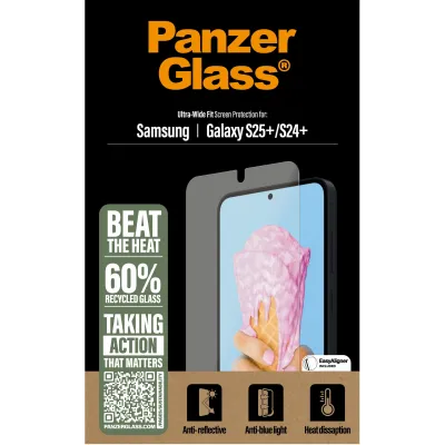 PanzerGlass - Tvrdené sklo UWF All-in-One s aplikátorom pre Samsung Galaxy S25+, číra