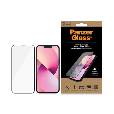 PanzerGlass - Tvrdené sklo Case Friendly AB pre iPhone 13 mini, čierna