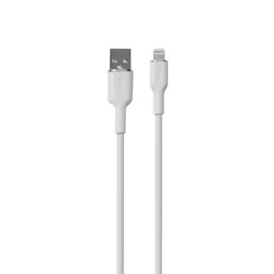 PURO - Kábel USB-A/MFI Lightning, 12 W, Soft, 1,5 m, biela