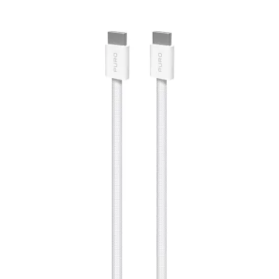 PURO - Kábel USB-C/USB-C, 240 W, Fabrik FABK4, 2 m, biela